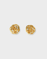 Circolo Grande Studs Gold