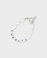 Customized Classic Black Letter Bracelet