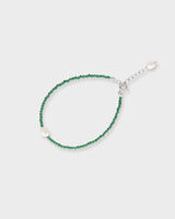 Tiny One Pearl Wonder Bracelet Silver