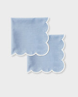Scalloped Napkins Ice Blue (set of 4)