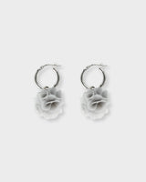 Lotus Cloud Piccolo Hoops Silver