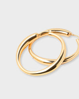 Lara Hoops Grande Gold