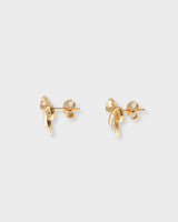 Nano Bow Studs Gold