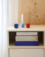 Building Block Candle Holder - Red