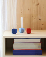 Building Block Candle Holder - Light Blue