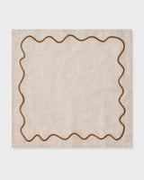 Wavy Napkins Brown/Beige (set of 4)