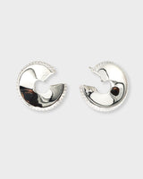 Lola Glitter Studs Silver