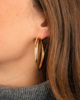 Lara Hoops Grande Gold