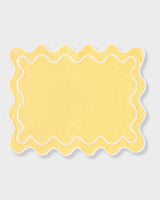 Wavy Placemats Yellow/White