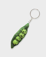 Peas in a Pod Felt Keyring