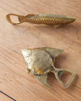 Aged Brass Fish Bottle Opener