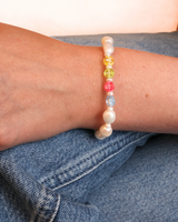 Customised Colore Letter Silver Bracelet (MADE TO ORDER)