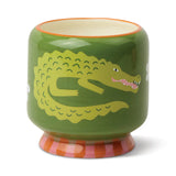 Crocodile Ceramic Candle - Prickly Pear