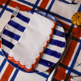 Wavy Hem Napkins Terracotta (set of 4)