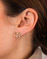 Nano Bow Studs Gold