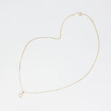 Letter Necklace - Natural Diamond, 14K Solid Gold (MADE TO ORDER)