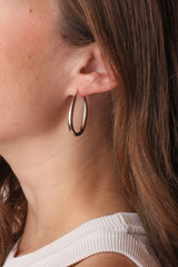 Tonie Piccolo Hoops Silver