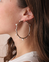 Terrazza Hoops Grande Silver
