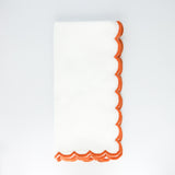 Wavy Hem Napkins Terracotta (set of 4)