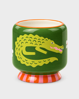 Crocodile Ceramic Candle - Prickly Pear