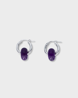 Donut Piccolo Hoops Silver