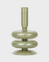 Double Ring Candle Holder - Jade Grey