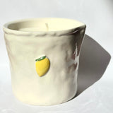 Market Candle & Saucer