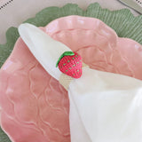 Strawberry Napkin Rings (Set of 4)