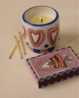 Hearts Rosewood & Vanilla Candle