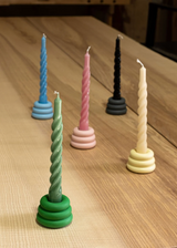 Twisted Gloss Candles set of 3