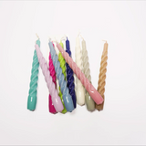 Twisted Gloss Candles set of 3
