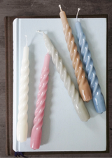 Twisted Gloss Candles set of 3