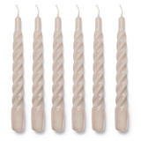 Twisted Gloss Candles set of 3