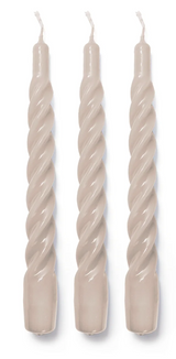 Twisted Gloss Candles (set of 3)