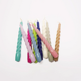 Twisted Gloss Candles set of 3