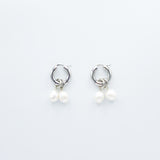 Nathi Grande Two Pearl Hoops