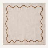 Wavy Napkins Brown/Beige (set of 4)