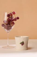 Market Candle & Saucer