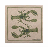 Green Lobster / Red Fish Paper Napkins (set of 20)