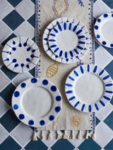Linora Plates Blue 28cm, Set of 3