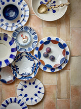 Linora Plates Blue 28cm, Set of 3