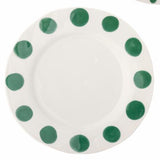 Linora Green Plates 28cm (set of 3 dots)