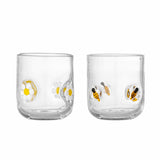 Bee & Daisy Glasses, Set of 2