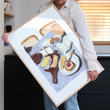 Cheese and Jam, poster with frame