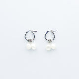 Nathi Two Pearl Hoops