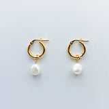 Julie One Pearl Piccolo Hoops