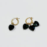 More Amore Nero Hoops