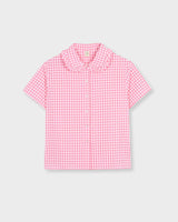 Light Pink Checkered Short Set Pyjama