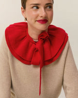 Scarlet Cashmere Collar Red