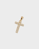 Letter Necklace - Natural Diamond, 14K Solid Gold (MADE TO ORDER)